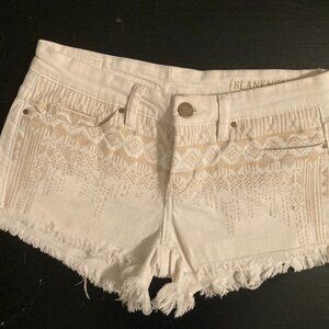 sexy white cut-off shorts like new